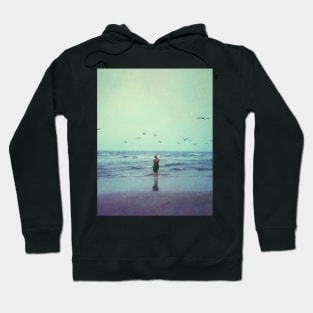 Woman at the Sea Shore Hoodie